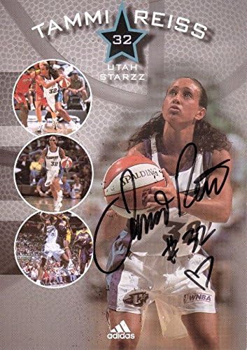 TAMMI REISS Utah Starzz Autograph Auto Адидас Promo 5 x 7 Card WNBA