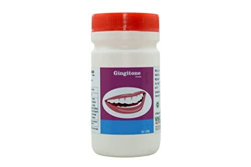 ДЪЛБОКО VHCA Gingitone Аюрведа паста за Прах За Венците | Аюрведа Избелващ Прах За Зъби | за Пречистване на зъбите | Феята