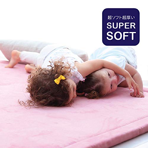 Soft Touch Boys Girls Japanese Play Mat Kids Crawling 30 mm Thick Tatami Rug for Bedroom Playroom Living Room Classroom