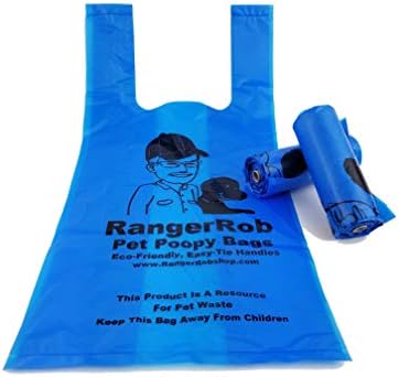 RangerRob Poopy Bag на роли. Специални торбички за кучешки отпадъци/какашек, обичай Лесно завязываемые дръжки за Големи