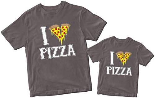 I Heart Pizza - Love Food Eating Matching Family Тениски