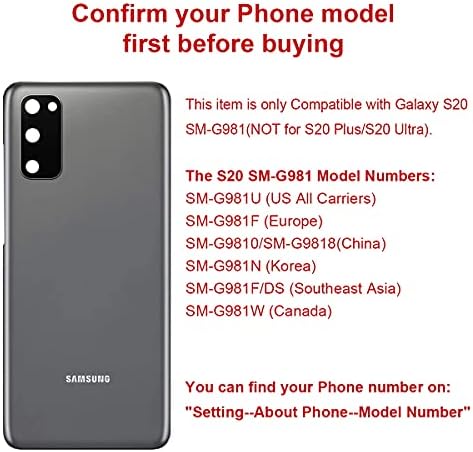 Afeax делото Стъкло Замяна за Samsung Galaxy S20 G981U Всички Носители с предварително зададена Обектива на Камерата,