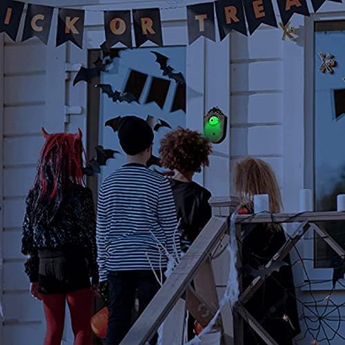 Декорация на Крилото на разговора, LED Light-up Говорейки Eyeball Хелоуин Door Decoration, Halloween and Haunted House Party Prop Decoration