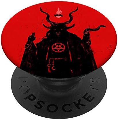 Козирог Антихрист Сатанизъм Дяволът Печат на Готик, Емо Подарък Mystic PopSockets PopGrip: Замяна Дръжка за Телефони и