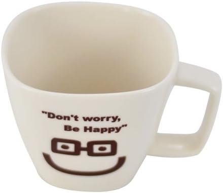 Southern HomewaresDon' t Worry, Be Happy Ceramic Tea Coffee Cup Face 01