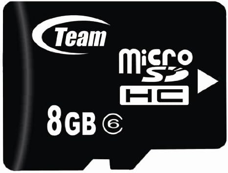 Карта памет microSDHC 8GB Turbo Клас 6. Висока скорост за Samsung B7320 Omnia Pro B7610 SCH-i910 i910 Идва с безплатни SD и USB адаптери. Доживотна гаранция.
