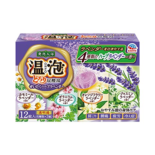 Топли мехурчета ONPO Toro-ri газирана вода Luxury herb lavender 12 таблетки x 16 (4 вида х 3 хапчета) [Баня] [квази-наркотици]