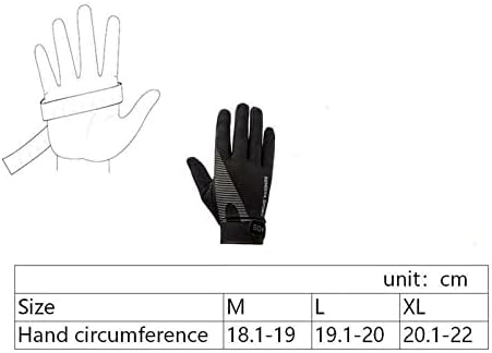 UXZDX бързо съхнещи Велосипедни ръкавици пълен пръст сензорен екран Мъжки, Дамски ръкавици Дишащи ръкавици без пръсти Леки ръкавици за езда и Колоездене (Цвят : черен