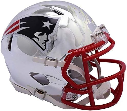 Rob Gronkowski Autograph Mini Helmet Patriots Chrome - Мини-Каски NFL С Автограф