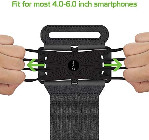 Cellet Sports Fitness Armband Adjustable Running Sleeve Cell Phone Holder Water Resistant Еластични Case Съвместим с Apple