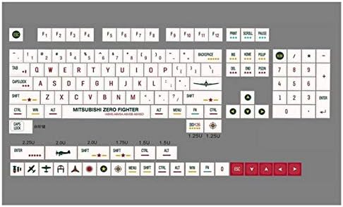 Детска Мишка и Клавиатура 133 Клавишите/Комплект Самолет XDA Профил за Механична Клавиатура PBT Боя Сублимация