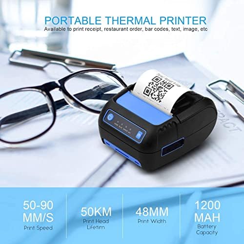 LXX Принтер за Етикети Преносим 58 мм Термален Принтер Проверка с 1 Ролята на Етикет Ръчна Хартия Принтер на Баркод USB