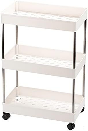 TYHGSF Slide Storage Cart Mobile Shelving Unit Out Organizer Storage Ролинг Utility Carttower Rack for Kitchen, Bathroom
