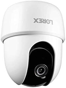 Lorex Smart Indoor Pan/Tilt Wi-Fi Камера за сигурност с откриване на лица, двупосочна аудио и умен домашен гласов контрол