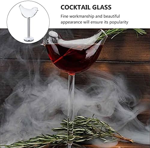 DOITOOL Cocktail Glass 2PCS 150ml Creative Bird Design Cocktail Стъкло, Комплект Стъклени Чаши За Пиене