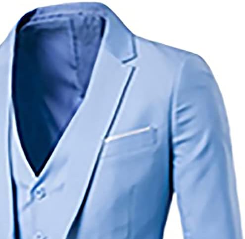 Мъжки костюм от 2 Части Сако Рокля Бизнес Смокинг Slim Fit Един Бутон Палто, Яке и Панталони Комплект за Сватбени Партита