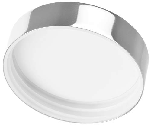Кобальтово - син PET пластмаса (без BPA) Многократно по-Голяма саксия със Сребърен метален капак Overshell - 8 унции (12