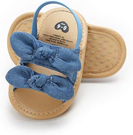 ENERCAKE Baby Girls Sandals Soft Flower Sole Toddler Newborn Crib First Уокър Dress Shoes