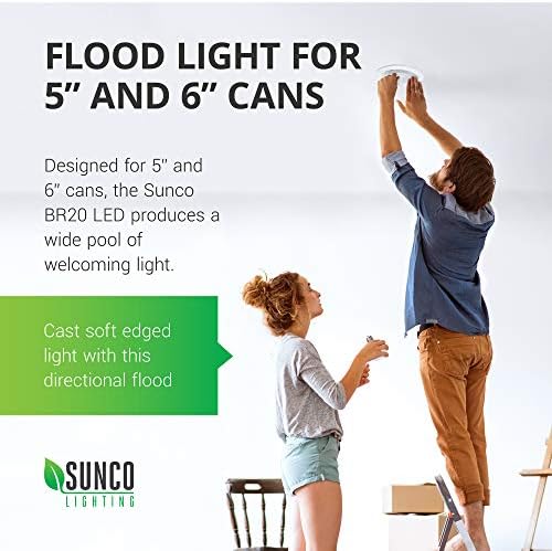 Sunco Lighting BR30 LED Bulbs, Indoor Flood Светлини 11W Equivalent 65W, 5000K Daylight, 850 LM, E26 Base, 25,000 Живот