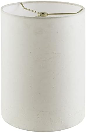 Aspen Creative 31290 Transitional Drum (Cylinder) Shape Construction White, 8 Wide (8 x 8 x 11) Spider LAMP Shade