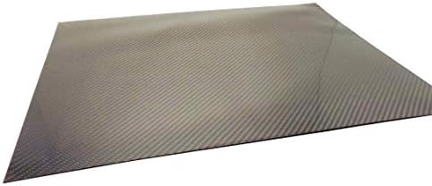 USAQ 500x400x0.3mm Pure 3k Carbon Fiber Veneer Sheet Panel Кепър Ultra-High Gloss