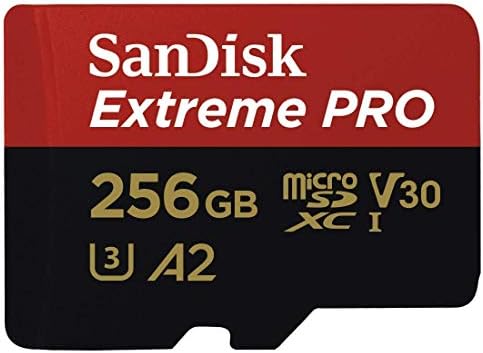 Пясъци 256GB Micro SD Extreme Pro Карта памет за DJI Mavic 3, Mavic 3 Fly, Mavic 3 Cine Drone (SDSQXCZ-256G-GN6MA) UHS-I