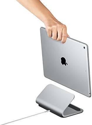 Logitech Base Charging Stand For iPad 9.7 Pro-inch,10.5-inch, 12.9-inch (1st and 2nd gen) Premium Aluminum Construction Smart Connector Technology - Сребърен