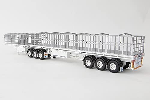 Drake for MaxiTRANS Double B Flat Top Trailer White 1/50 DIECAST Модел Finished Truck