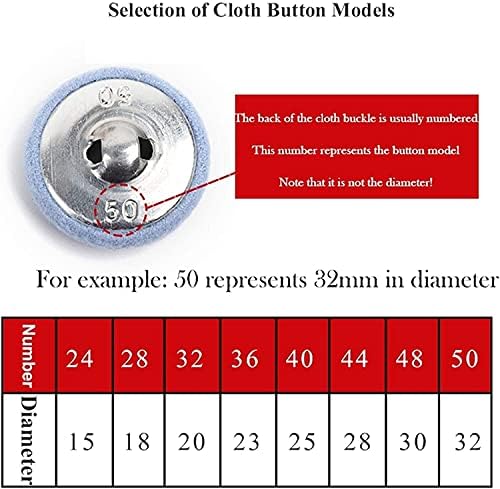 SoGuDio 10 бр. Шевни метални копчета САМ Аксесоари за Алуминиева бутон Шиене на копчета и Шивашки аксесоари бутони (цвят : бежов размер : 25 мм)