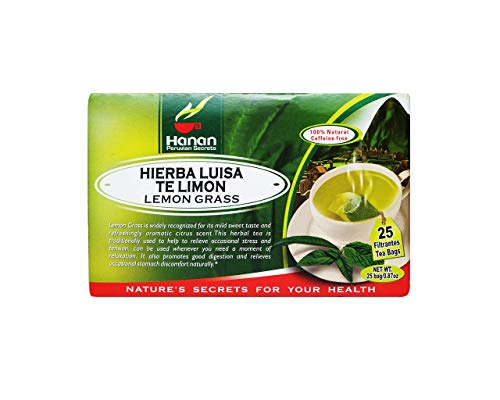 Hanan Peruian Secrets Hierba Luisa Te Limon | Естествена лимонена трева | 25 чаени пакетчета|, по Естествен начин