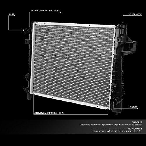 DNA Автомобилизъм OEM-RA-2480 Алуминиев жило радиатор [За 02-08 Dodge RAM 1500/2500]