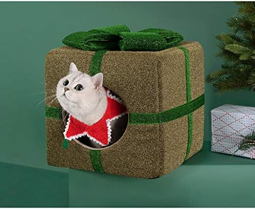 Fevilady Пет Square Bed Gift Box Пет Cat Bed Warm Pet Products Soft Пет Bed for Cats Подвижна Къща за Котки Кученце Памук