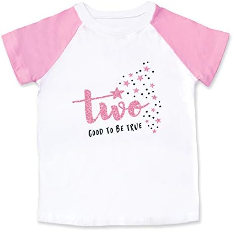 Wild and Happy 2 Year Old 2nd Birthday Tee Shirt T-Shirt Outfit Two Toddler Момиче Pink 2T & 3T