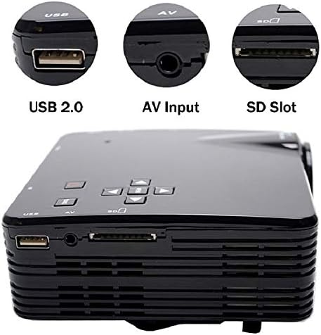 Умен проектор VS320 400ANSI Лумена Резолюция 240x320 LED+LCD Технологията Smart проектор, поддръжка на AV/HDMI/SD карта/USB/VGA,