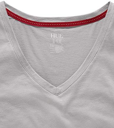 HUE Women ' s Short Sleeve V-Образно деколте Sleep Tee