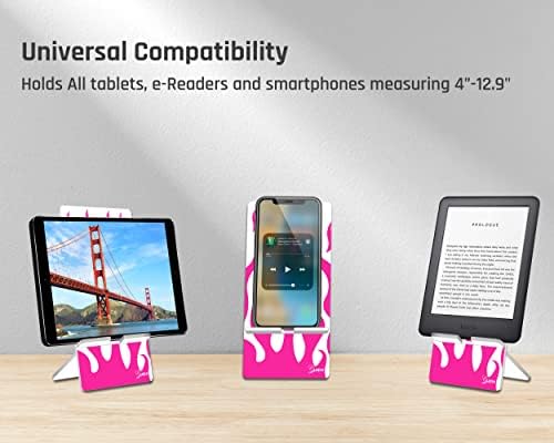 Glisten Tablet Stand (iPads & Other Таблети) / Поставка за мобилен телефон / Поставка за четец - Пламъка на Pink Design Printed Acrylic Plastic Tablet (All Models) / e-Reader / Mobile Stand.