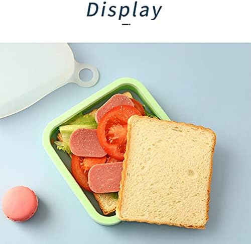 Bento Box Sandwich Toast Case Силиконов Обяд-Бокс Фланец Мек Фланец Обяд-Бокс За Детска Училищна Офис