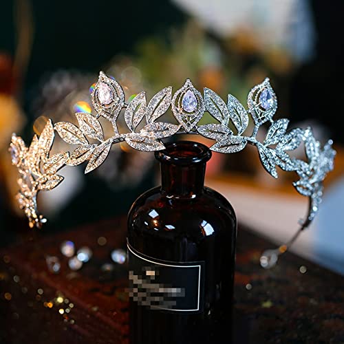 короната диадеми за жени накити за косата на Булката Короната Планински Кристал Булката Диадеми лента за глава Сватбена