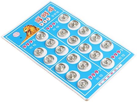 Yiju 50 Set Metal Press Buttons Snap Fastener Sewing Занаятите Pieces Closures Closers - Сребро, 12 мм