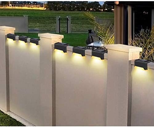 Baoblaze Solar LED Step Светлини Wireless Waterproof Outdoor Security Lamps Lighting for Front Door/Back Yard/Driveway/Garage/Fence