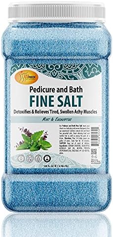 SPA REDI – Mint & Eucalyptus Fine Bath Salt and Foot Soak Made with Dead Sea Salt, Арганово Масло, Coconut Oil and Essential