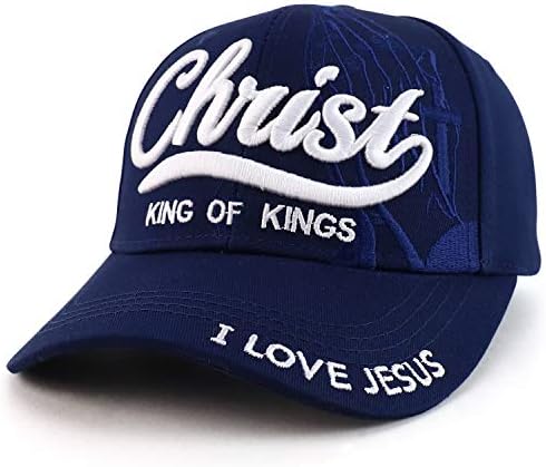 Моден магазин за дрехи 3D Христос, Царят на царете, на Бродирани Исус Християнска бейзболна шапка
