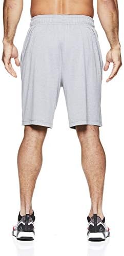 Reebok Men ' s Drawstring Shorts - Спортни шорти за бягане и тренировки с Джобове