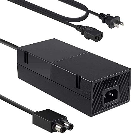 Xbox One Power Supply Brick with Power Cord, uowlbear Replacement Charger AC Adapter for Xbox One Console 100-240V Auto
