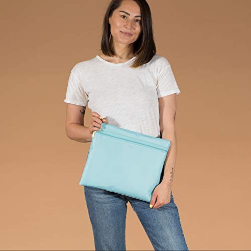 Logan + Lenora Bikini Bag - Водоустойчива чанта за портфейл - Опаковка + чанта за плаване (Аква)