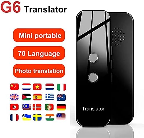 SXYLTNX Smart Voice Translator Smart Instant Real Time Voice 70 Езика Travel Business Translator (Цвят : сив)