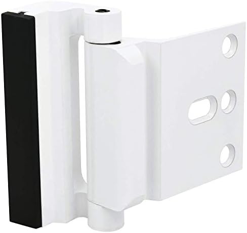 HardwareX Supply Door Reinforcement Lock, Защита Door Latch Harden Construction 3 На Стоп, Бял