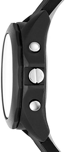 A|X Armani Exchange Мъжки Хибридни smart-часовници, Черен силикон, 44 мм, AXT1001