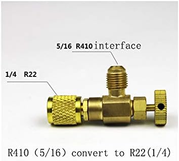 R22/R410 Хладилен кабел за зареждане и Адаптер Течен Аксесоар Допълнение на Контролния Клапан Домашен Хладилен Инструмент за Поддръжка на Предохранительного Клапан,R