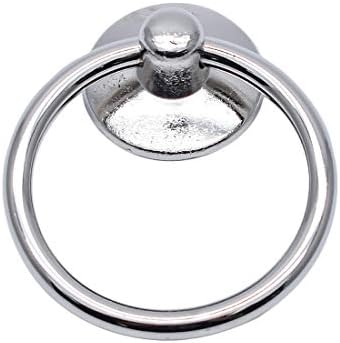 Treely 4бр Cabinet Knobs Drawer Тоалетка Ring Pulls, 1.4 Инчов Dia, Silver